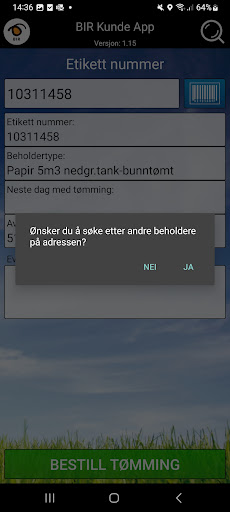 BIR Kunde App Screen 3