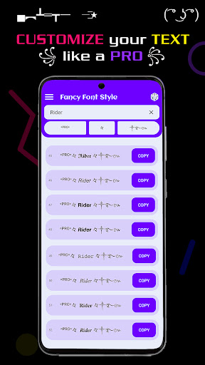 Android application Fancy Font Style - Cool Text & screenshort