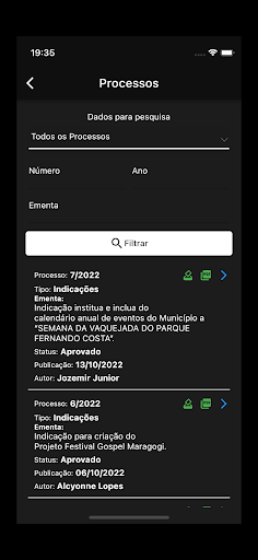Android application Câmara de Maragogi screenshort
