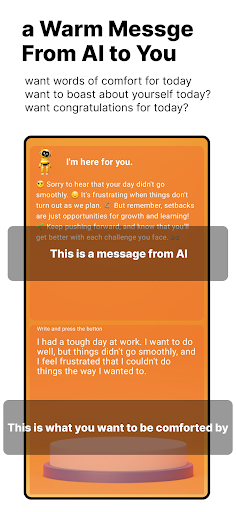 Android application Emotional healing with AI screenshort