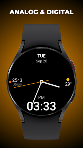 Minimal Hybrid Pro Watch Face Screenshot 3 - AppWisp.com