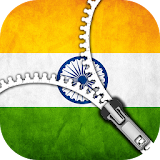 Indian flag Zipper Lock screen icon