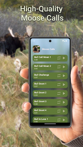 Android application Moose Hunting Calls screenshort