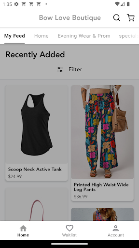 Screenshot of Bow Love Boutique