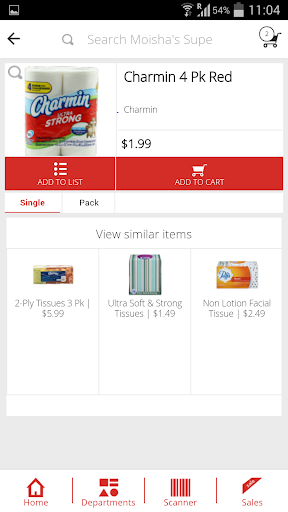 Screenshot of Moisha's Supermarket