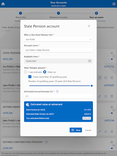 UK Retirement Planner