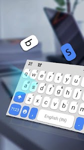 Blue White Chat Keyboard Theme Unknown