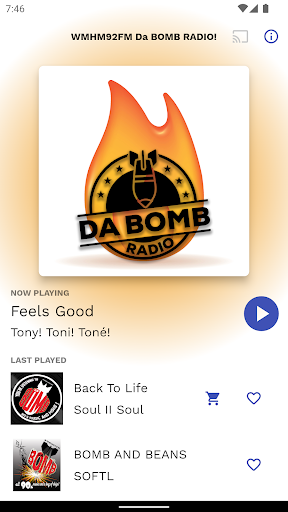 Android application WMHM92FM Da BOMB RADIO! screenshort