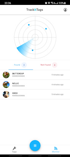 Android application TrackItTags screenshort