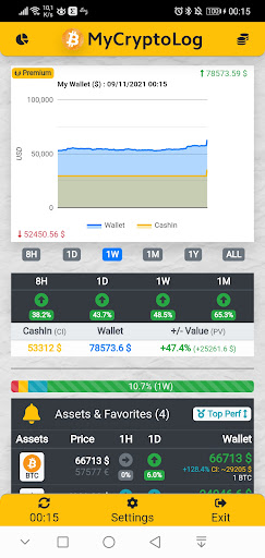 MyCryptoLog Screen 2
