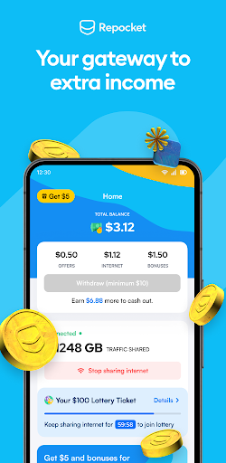 Screenshot of Repocket - Make Money Daily