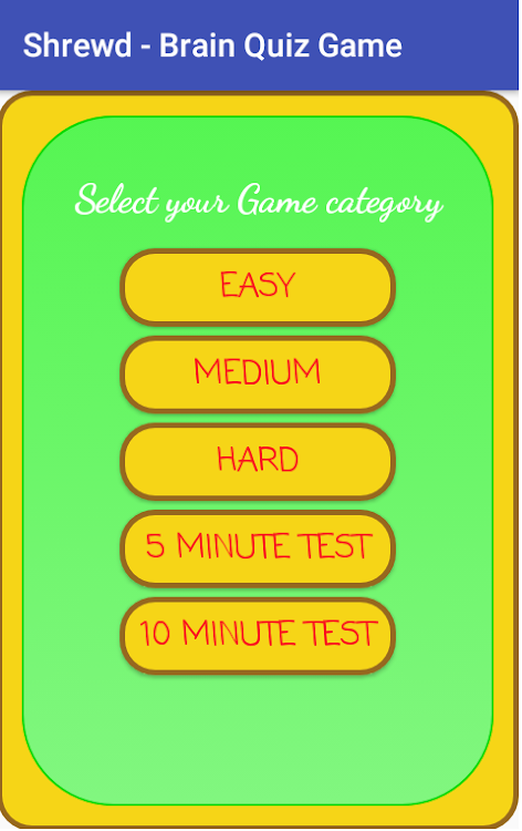Shrewd - Brain quiz game for t - 2.3 - (Android)