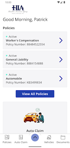 Hamilton Insurance Online Screen 2