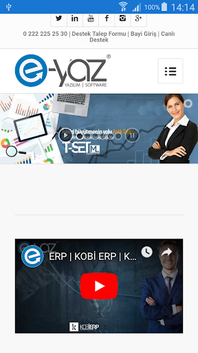 Android application E-Yaz Yazılım screenshort