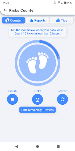 Android application Kick Counter - Track your baby screenshort