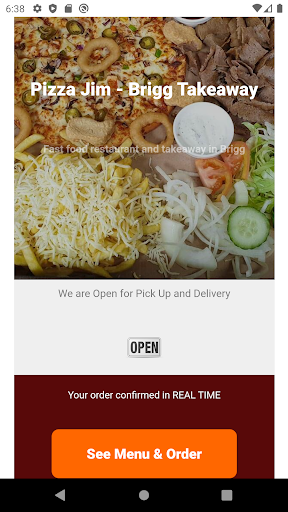 Android application Pizza Jim - Brigg screenshort