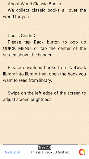 Android application World Classic Books screenshort