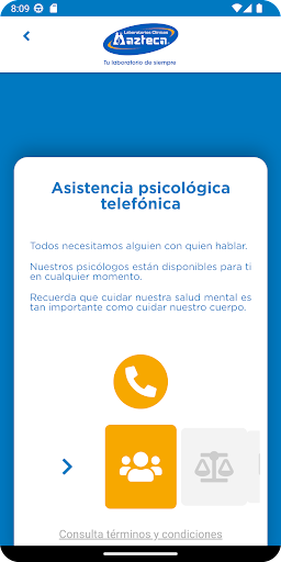 Android application Membresía Azteca screenshort