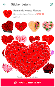 Screenshot 15 Stickers románticos de amor android