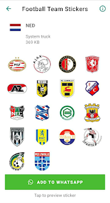 Screenshot 8 Football team Stickers android