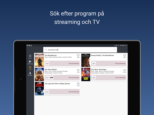 tv.nu - din guide till streaming & TV  screenshots 9