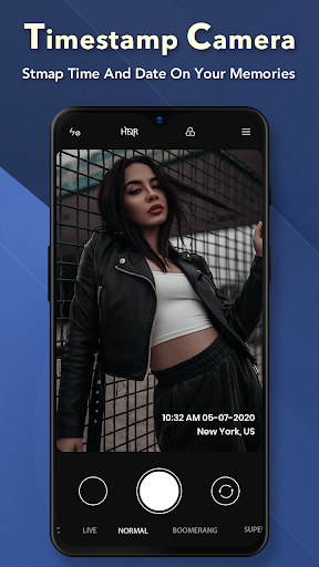 Android application Auto Time Stamp Camera: Date,T screenshort