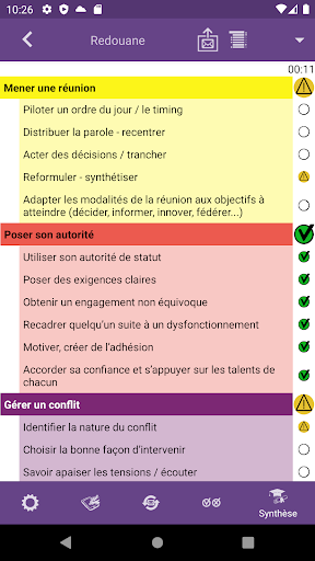 Skill by skill Assessment Screen 2