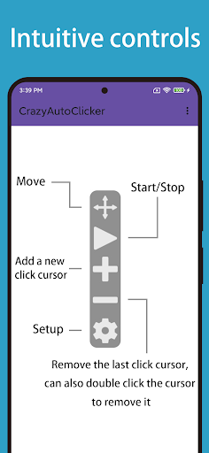 Android application Crazy auto clicker screenshort