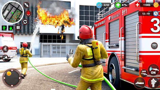 City Rescue Fire Truck 3D Game