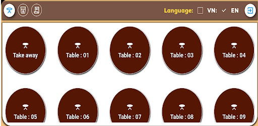 Android application Coffee shop screenshort