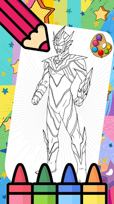 Ultraman Coloring Game - Screenshot 3