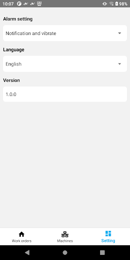 Android application NPI Meiko screenshort