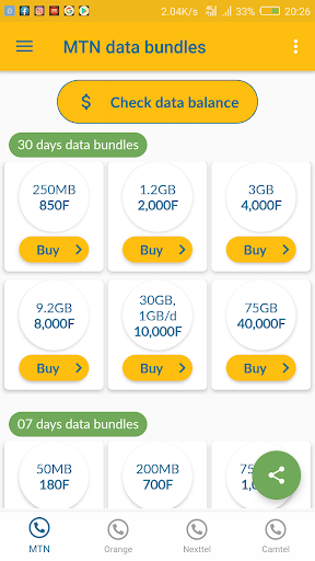 Android application My Data App screenshort