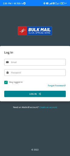 Android application Bulkmail screenshort