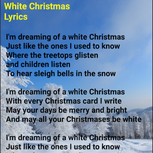 White Christmas Lyrics Google Play 上的应用