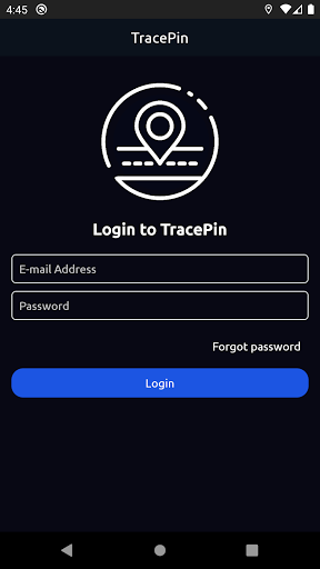Android application TracePin screenshort