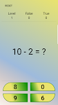 screenshot of MathQuiz , learning multiplica