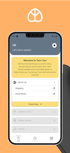 Android application Tech-Tox! screenshort