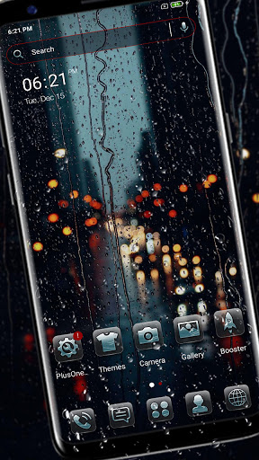 Android application Rain Drop on Glass Theme screenshort