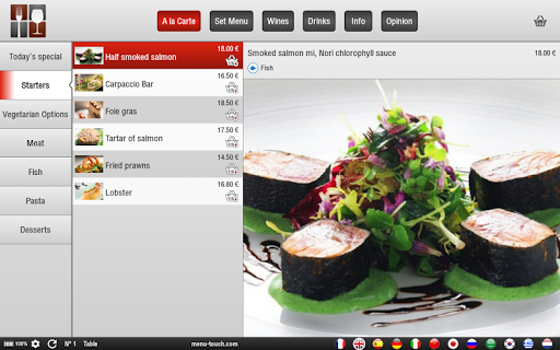 Android application Digital Restaurant Menu screenshort