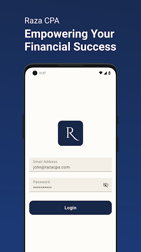 Android application Raza CPA Client Portal screenshort