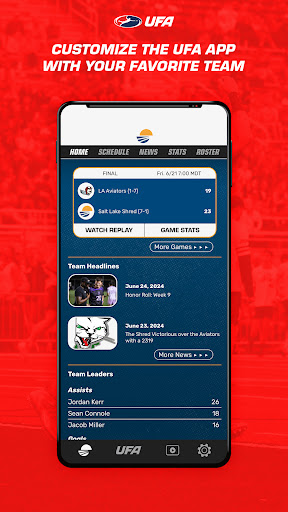 Android application Watch UFA screenshort