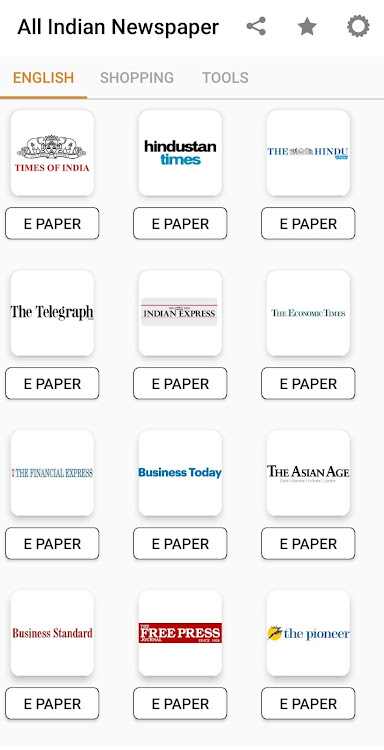 All Indian Newspapers : All in - 1.2.6 - (Android)