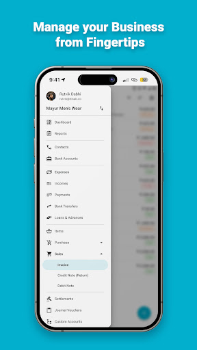 Android application Hisab:Invoicing, Inventory screenshort