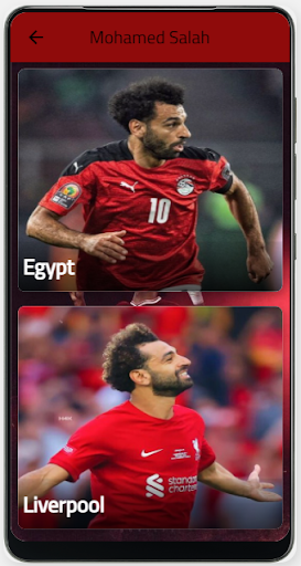 Android application Mohamed Salah wallpapers screenshort