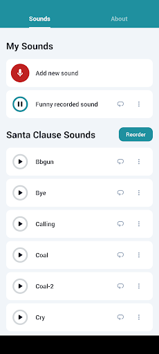 Android application Santa Clause Sounds screenshort