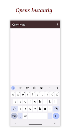 Android application Quick Note screenshort