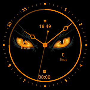 Dark Cat Watch Face L109
