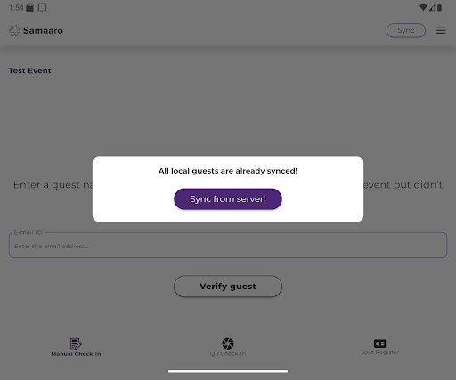 Samaaro Reception Dashboard