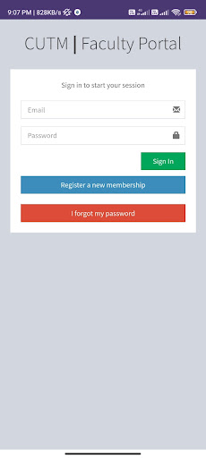 Faculty Portal Screen 3
